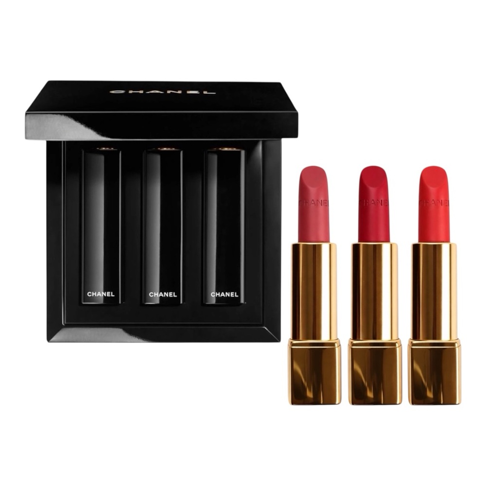 CHANEL ROUGE ALLURE VELVET LE LION DE LUMINOUS MATTE LIP COLOUR SET - BNIB